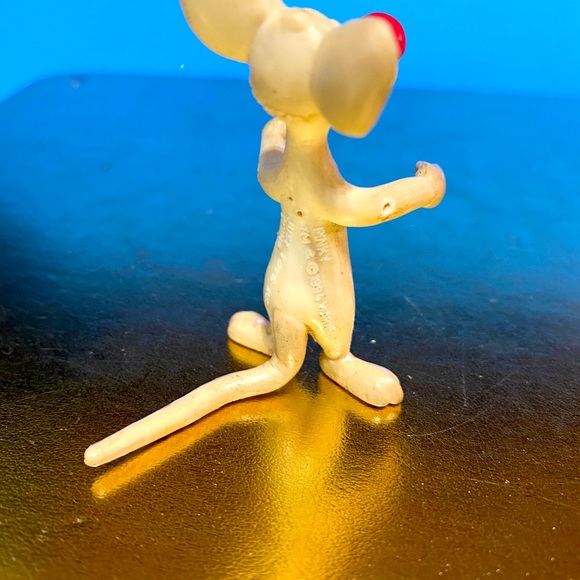 PINKY AND THE BRAIN ANIMANIACS VTG 1994 BEND-EMS PINKY FIGURE 2.5” RARE - Picture 8 of 9